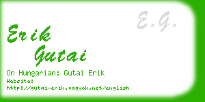 erik gutai business card